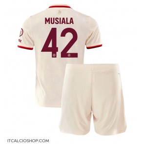 Bayern Munich Jamal Musiala #42 Terza Maglia Bambino 2024-25 Manica Corta (+ Pantaloni corti)